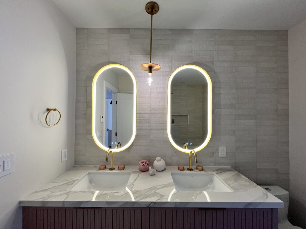 Electric FX bathroom lighting installation