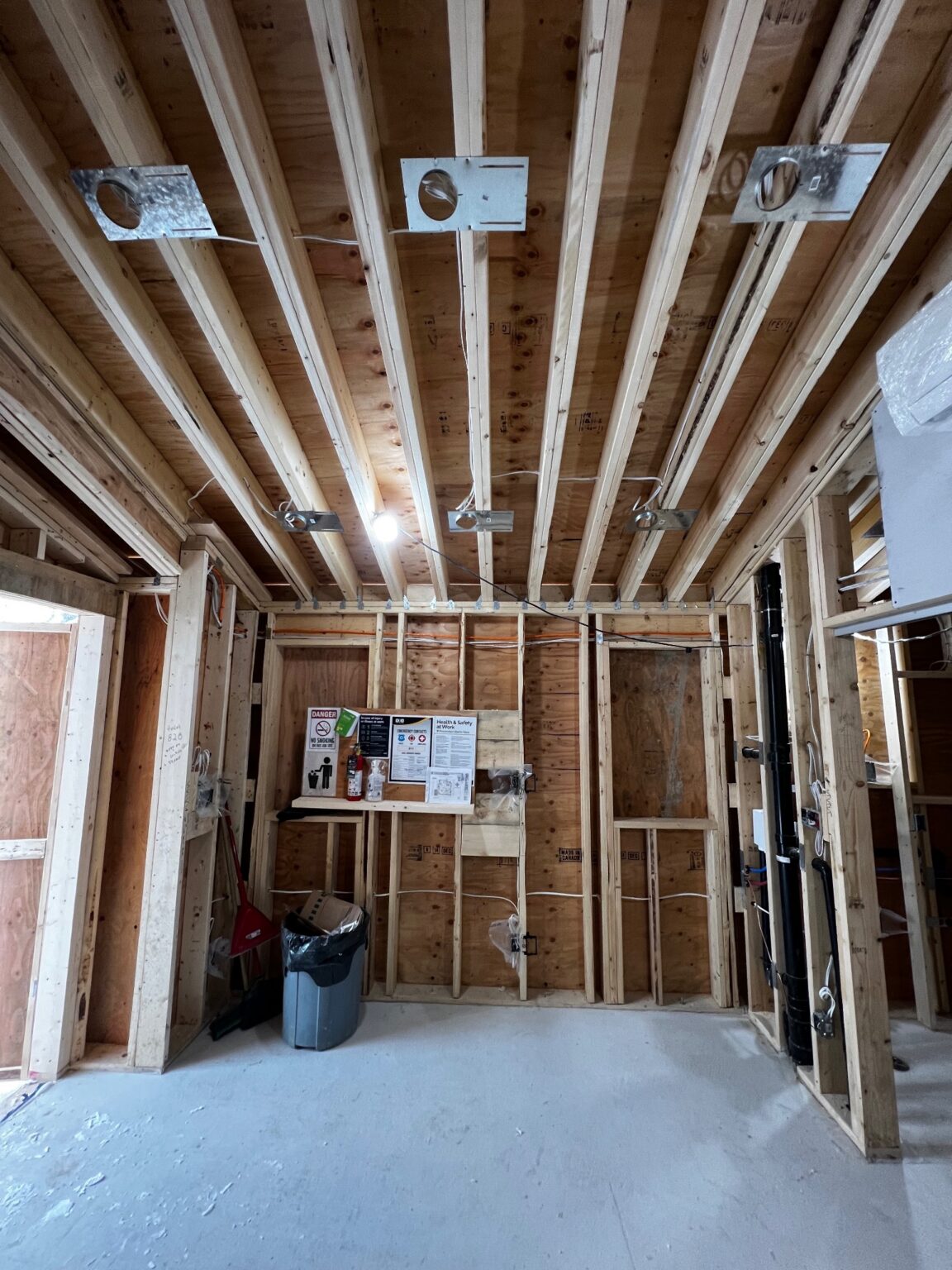 Electric FX custom home ceiling electrical rough-in